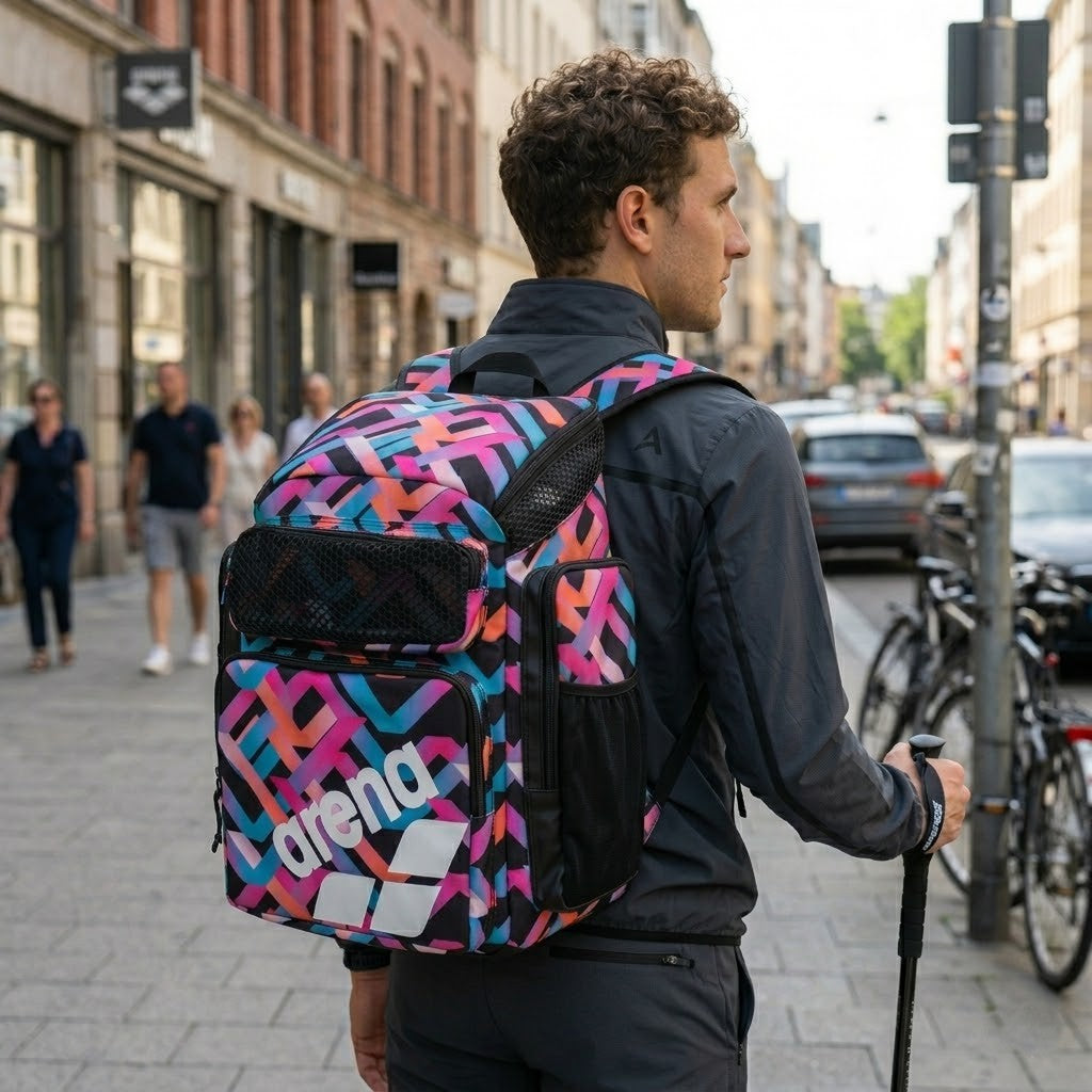 arena One Go Backpack Allover 45L Trainingsrucksack