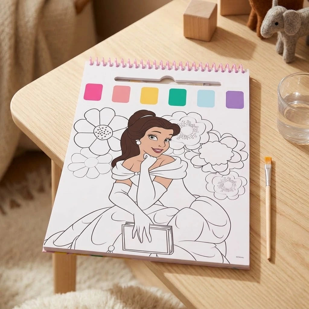 Disney Princess Wasserfarben-Malbuch Set mit Pinsel