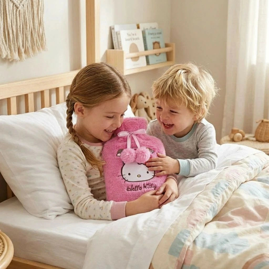Hello Kitty Wärmeflasche mit Kuschelbezug