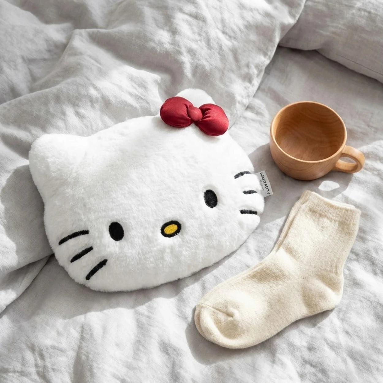 Hello Kitty Warmwasserflasche mit Kuschelbezug