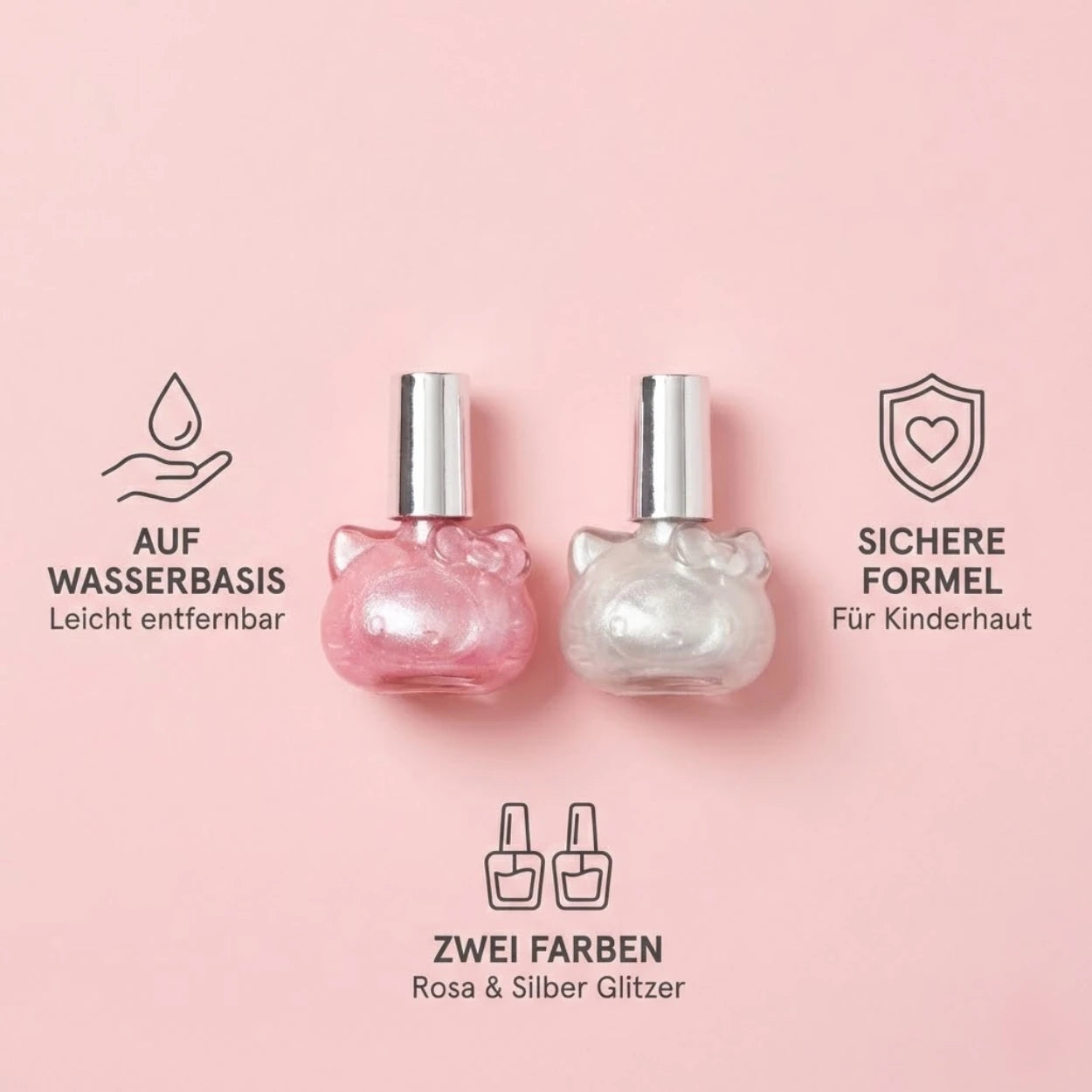 Hello Kitty Kinder Nagellack auf Wasserbasis