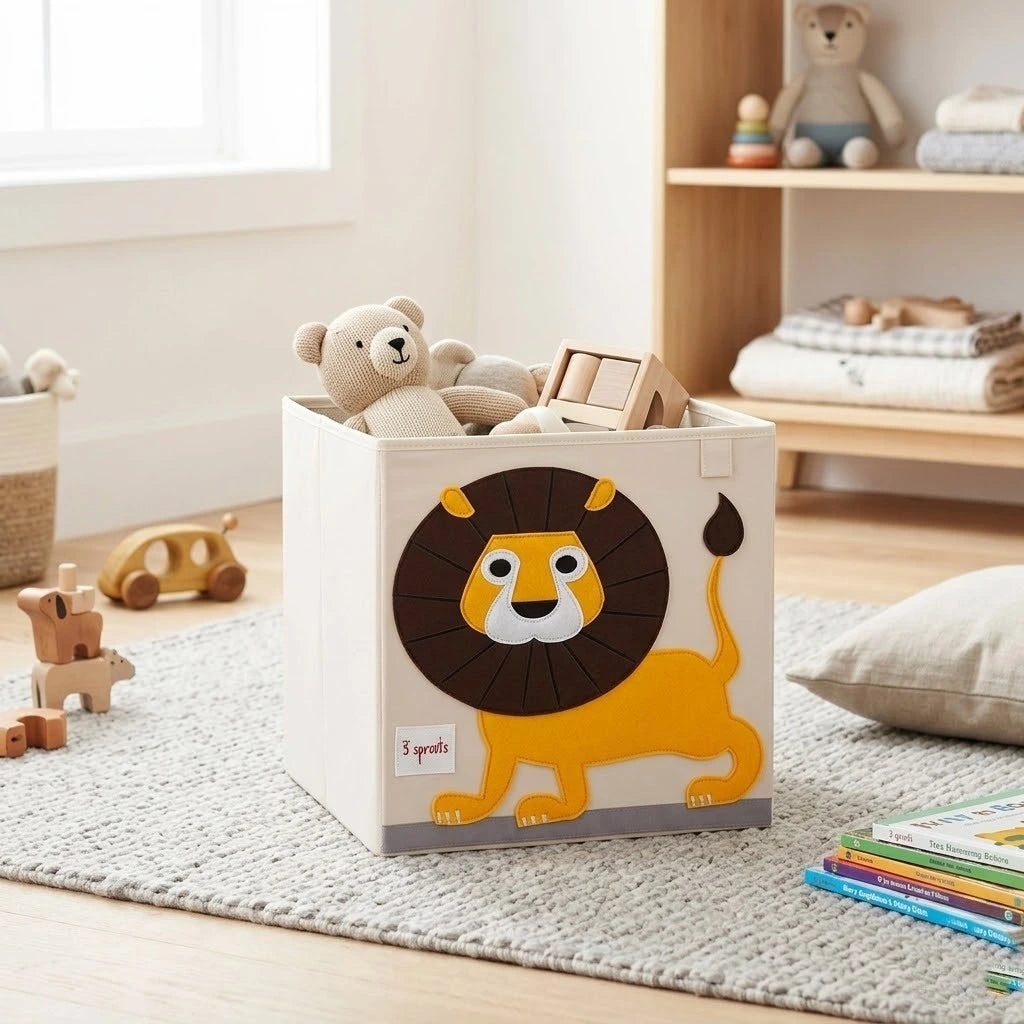 Löwe Aufbewahrungsbox faltbar für Kinderzimmer