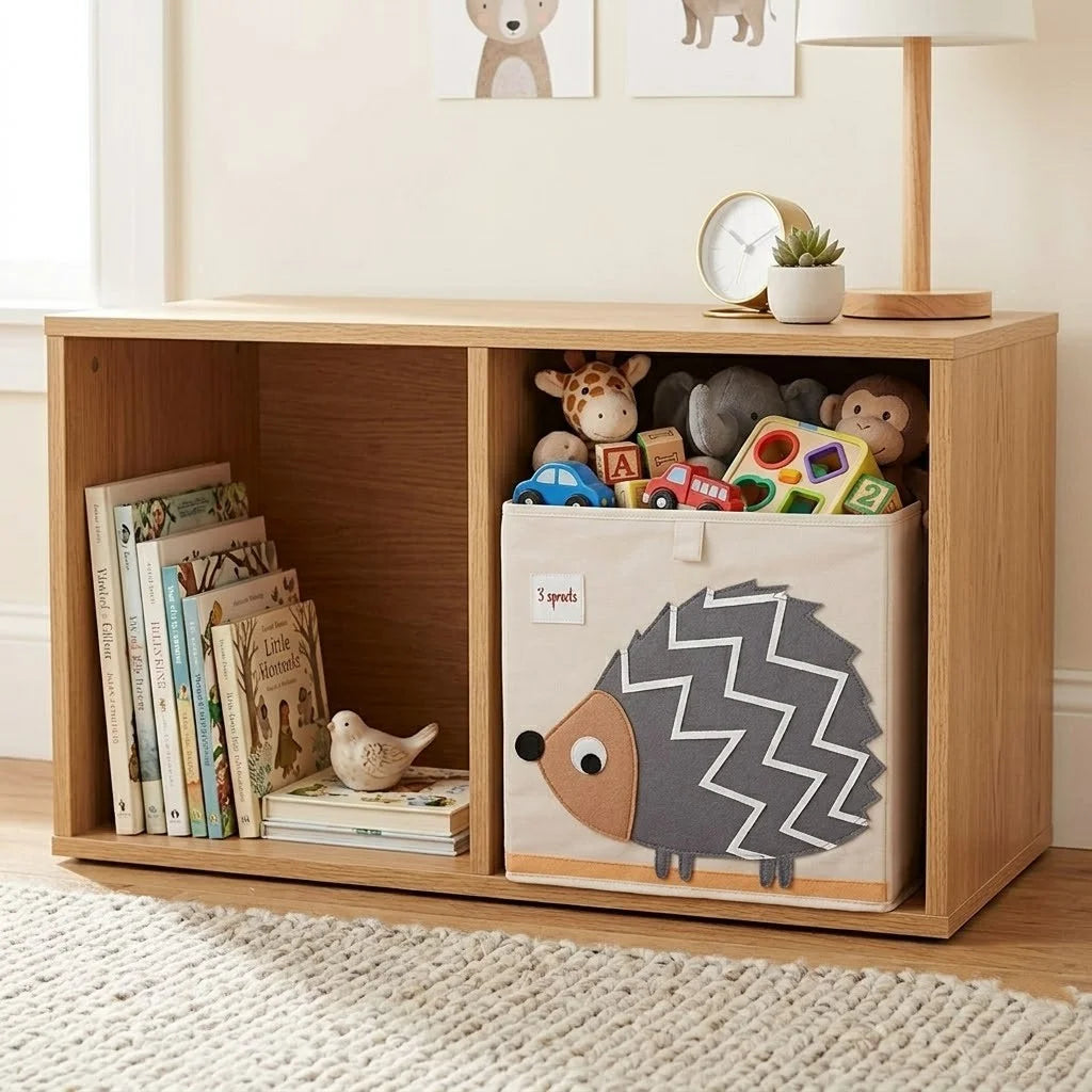 Aufbewahrungsbox für Kinderzimmer faltbar Igel
