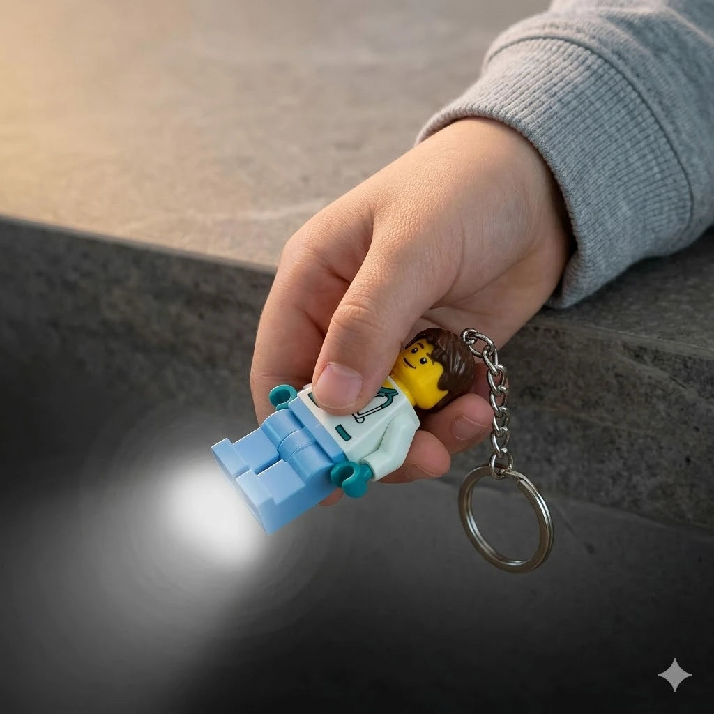 LEGO Minifigur Schlüsselanhänger Licht Krankenschwester